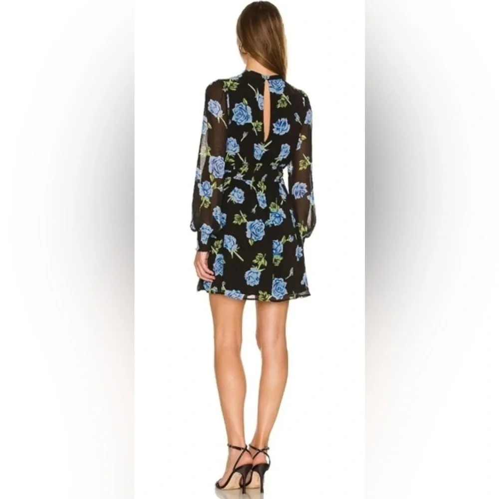 NWT Free People Samantha Lace-Up Mini Dress Black Combo - Picture 4 of 4